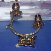 Pair of Beautiful Brass Candleholders Candelabras