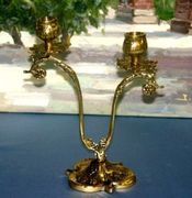 Pair of Beautiful High Brass Candleholders Candelabras