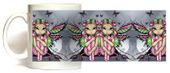 Pink & Green Butterflies Mug by Artist Jasmine Becket Griffith 11oz Coffee Mugs Microwave and Dishwasher Safe