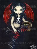 Pirate Fairy by Jasmine Becket Griffith 8"x10" Ceramic Art Tile with recessed hangers for tabletop or wall hanging purposes Pirate Fairy by Jasmine Becket Griffith 8"x10" Ceramic Art Tile with recessed hangers for tabletop or wall hanging purposes