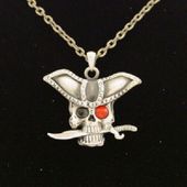 Pirate w/ Blade Necklace All Jewelry Packages with Custom Back Card & OPP Bag Lead Free Alloy