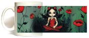 Poppy Garden Mug by Artist Jasmine Becket Griffith 11oz Coffee Mugs Microwave and Dishwasher Safe