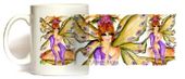Purple Fae Mug by Artist Sherri Baldy 11oz Coffee Mugs Microwave and Dishwasher Safe