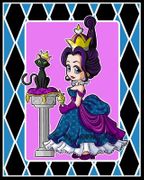 Queen Karma by Chrissy Clark   8"x10" Ceramic Art Tile with recessed hangers for tabletop or wall hanging purposes