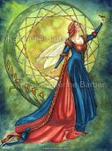 Rapunzel by Katherine Barber 8"x10" Ceramic Art Tile with recessed hangers for tabletop or wall hanging purposes Rapunzel by Katherine Barber 8"x10" Ceramic Art Tile with recessed hangers for tabletop or wall hanging purposes
