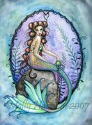 Remembrance by Molly Harrison  8"x10" Ceramic Art Tile with recessed hangers for tabletop or wall hanging purposes