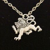 Renaissance Lion Necklace All Jewelry Packages with Custom Back Card & OPP Bag Lead Free Alloy