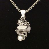 Renaissance Mermaid Necklace All Jewelry Packages with Custom Back Card & OPP Bag Lead Free Alloy