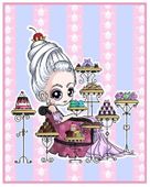 Rococo Delicacy by Chrissy Clark 8"x10" Ceramic Art Tile with recessed hangers for tabletop or wall hanging purposes Rococo Delicacy by Chrissy Clark 8"x10" Ceramic Art Tile with recessed hangers for tabletop or wall hanging purposes