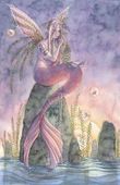 Roseilee by Sara M. Butcher 8"x10" Ceramic Art Tile with recessed hangers for tabletop or wall hanging purposes Roseilee by Sara M. Butcher 8"x10" Ceramic Art Tile with recessed hangers for tabletop or wall hanging purposes