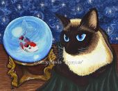 Rue Rue's Fortune by Carrie Hawks 8"x10" Ceramic Art Tile with recessed hangers for tabletop or wall hanging purposes Rue Rue's Fortune by Carrie Hawks 8"x10" Ceramic Art Tile with recessed hangers for tabletop or wall hanging purposes