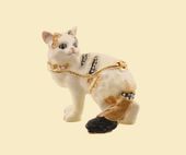 Scottish Fold Jeweled Box Enameled pewter box bejeweled with Austrian crystals