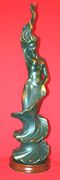 Screw Girl Modern Contemporary Designed Bronze Finish Figurine by U Hoyat