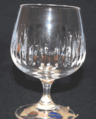 Set of 6 Bohemian Handmade 24% lead crystal Czech Republic Brandy Snifters