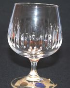 Set of 6 Bohemian Handmade 24% lead crystal Czech Republic Brandy Snifters