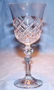Set of 6 Bohemian Handmade 24% lead crystal Czech Republic Goblets