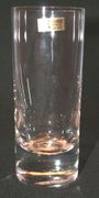 Set of 6 Bohemian Handmade 24% lead crystal Czech Republic Juice Water Glasses