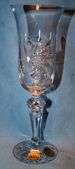 Set of 6 Bohemian Handmade 24% lead crystal Czech Republic Wineware Glasses