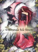 Seven Ravens by Abranda Icle Sisson   8"x10" Ceramic Art Tile with recessed hangers for tabletop or wall hanging purposes