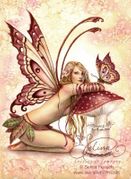 Small Things by Selina Fenech  8"x10" Ceramic Art Tile with recessed hangers for tabletop or wall hanging purposes