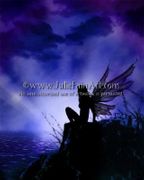 Solitude by Julie Fain   8"x10" Ceramic Art Tile with recessed hangers for tabletop or wall hanging purposes