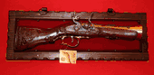 Spanish Collectible Brass Wood Old Fashion Pirate Replica Gun with Stand
