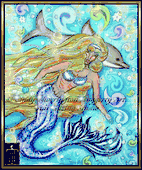 Splish Splash by Cindy Thorrington Haggerty 8"x10" Ceramic Art Tile with recessed hangers for tabletop or wall hanging purposes Splish Splash by Cindy Thorrington Haggerty 8"x10" Ceramic Art Tile with recessed hangers for tabletop or wall hanging purposes