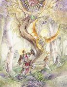 St. George And The Dragon by Stephanie Law   8"x10" Ceramic Art Tile with recessed hangers for tabletop or wall hanging purposes