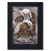Strength by Artist Jody Bergsma Strength by Artist Jody Bergsma Tile mural of Six (6"x6" tiles) framed in a black wood frame. Dimensions (LxWxH): 22.00 x 26.00 x 1.00 in.