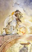 Strength by Stephanie Law 8"x10" Ceramic Art Tile with recessed hangers for tabletop or wall hanging purposes Strength by Stephanie Law 8"x10" Ceramic Art Tile with recessed hangers for tabletop or wall hanging purposes