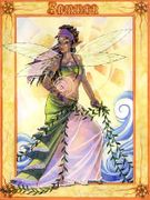 Summer by Sara M. Butcher  8"x10" Ceramic Art Tile with recessed hangers for tabletop or wall hanging purposes