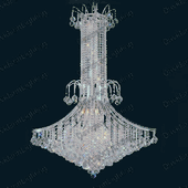 Swarovski Spectra Authentic Crystal Chandelier # A1001L32s Size w32" x h71"