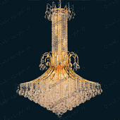 Swarovski Spectra Authentic Crystal Chandelier # A1001L44sg Size w44" x h72"
