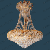 Swarovski Spectra Authentic Crystal Chandelier # DVR0011842SG Size w42" x H 66"