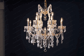 Swarovski Spectra Authentic Crystal Chandelier # DVR28002728SG Size w27" x H 26"