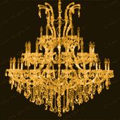 Swarovski Spectra Authentic Crystal Chandelier # DVR280052SG Size w52" x H 54"