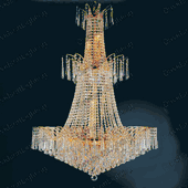 Swarovski Spectra Authentic Crystal Chandelier # DVR8037324318505SG Size w32" x H 43"
