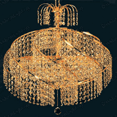 Swarovski Spectra Authentic Crystal Chandelier # DVR8052DSG Size w14" x H 13"