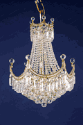 Swarovski Spectra Authentic Crystal Chandelier # DVR8949AD20SG Size w20" x H 28"