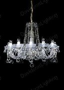Swarovski Spectra Authentic Crystal Chandelier # J42004L8sg Size w22" x h26"