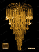 Swarovski Spectra Authentic Crystal Chandelier # SR204840sg Size W36" x H70"