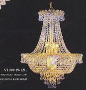 Swarovski Spectra Authentic Crystal Chandelier # VL88019L12sg Size w24" x h30"