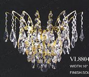 Swarovski Spectra Authentic Crystal Chandelier # VL88040L3sg Size w18" x h21"