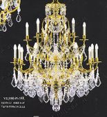 Swarovski Spectra Authentic Crystal Chandelier # VL88045L18sg Size w30" x h56"