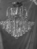 Swarovski Spectra Authentic Crystal Chandelier # YD2006L7s Size w31" x h37"
