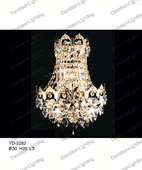 Swarovski Spectra Authentic Crystal Chandelier # YD2282L3sg Size w6"xh8"