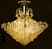 Swarovski Spectra Authentic Crystal Chandelier # YD2483Lsg Size w40" x h18"