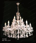 Swarovski Spectra Authentic Crystal Chandelier # YD2568L15s Size w20" x h26"
