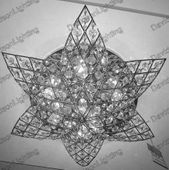 Swarovski Spectra Authentic Crystal Chandelier # YD2938L7s Size w30" x h10" Swarovski Spectra Authentic Crystal Chandelier # YD2938L7s Size w30" x h10"