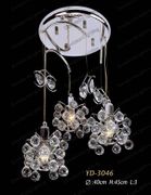 Swarovski Spectra Authentic Crystal Chandelier # YD3046L3s Size w10" x h14"